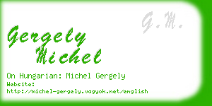 gergely michel business card